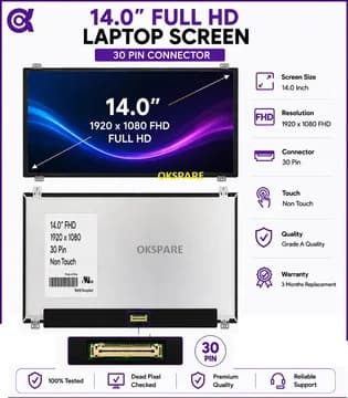 TOSHIBA TECRA X40-F/X40-G 14.0 Inch FHD 30 Pin Laptop Screen