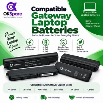 Gateway Laptop Batteries category