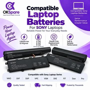 Sony Laptop Batteries category