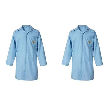 Anti-Static Lab Coat ESD safe Apron-Blue