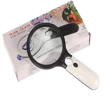 Magnifying Glass with 3 LED Light 3X And 45X