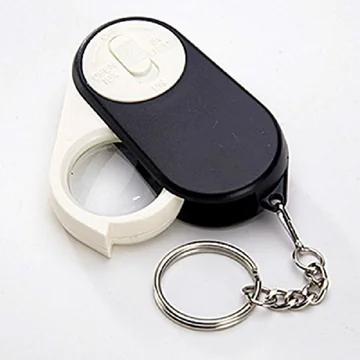 Mini Pocket Key Chain Magnifying LED